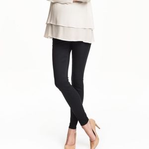 H&M Mama Black Jegging with Full Belly Band
